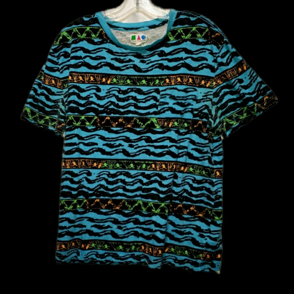 90s Vintage Tropicalia Tribal tee